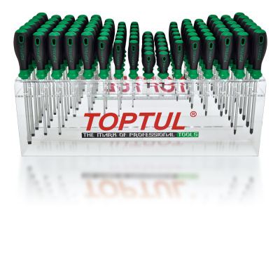 Набор отверток (крест и шлиц)  96 предметов TOPTUL Набор отверток (крест и шлиц)  96 предметов TOPTUL