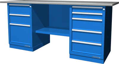 Верстак металлический двухтумбовый Ferrum 01.235R